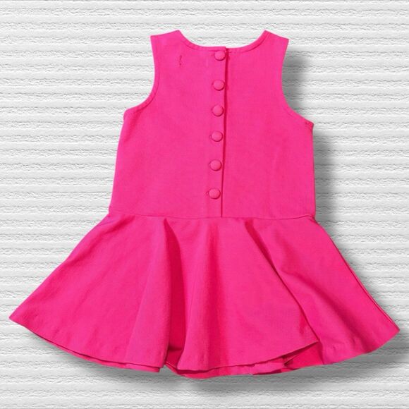 Polo Ralph Lauren Girls Dress 2/2T Pink Sleeveless Drop Waist Fit Flare - Picture 4 of 6